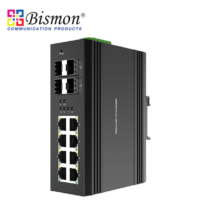 8-port-10-100-1000Base-T-PoE-with-4xSFP-slot-1000Base-X-Industrial-grade-Switch